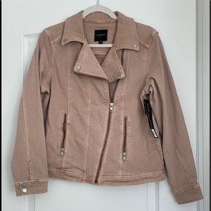 Liverpool NWT Moto blush jacket size large